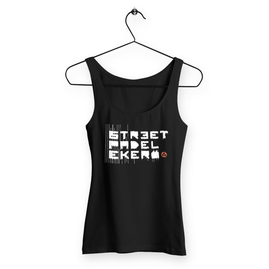 Street  club Women's slim fit Tank Top - front_black