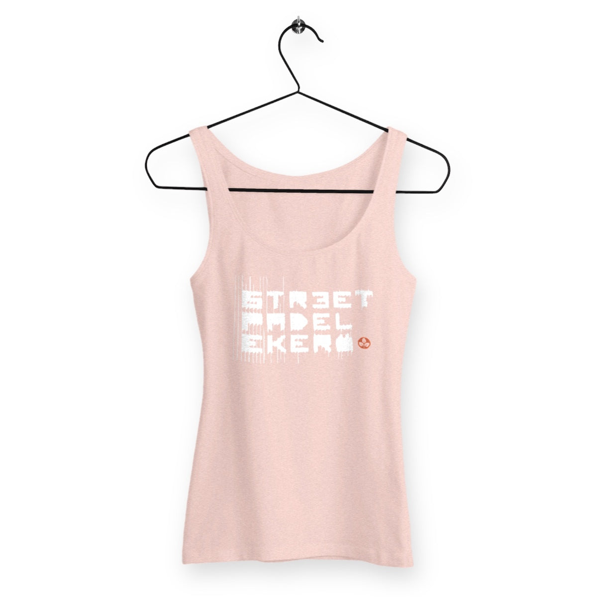 Street  club Women's slim fit Tank Top - front_heatherpink